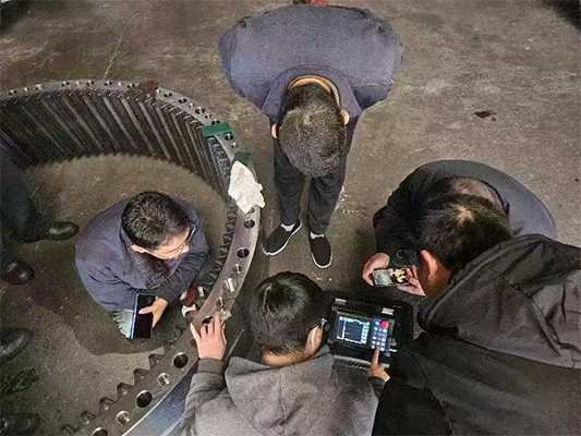 測(cè)無(wú)損滲碳層厚度，中高頻大型齒輪淬火層深度測(cè)量，回轉(zhuǎn)體支撐淬火層測(cè)量